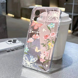 Gold Butterfly Soft TPU Transparent Case For iPhone