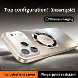 Luxury Glass Magnetic Shockproof Case For iPhone