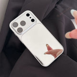 Luxury Mirror Big Windows Shockproof Case For iPhone