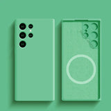 Liquid Silicone Magnetic Shockproof Case For Samsung