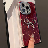 3D Bowknot Floral Phone Case For iphone