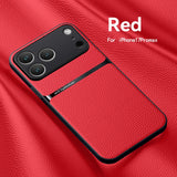 Armor Leather Pattern Case For iPhone