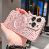 Luxury Hollow Heat Dissipation Magnetic Case For iPhone