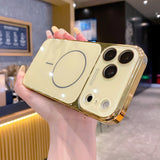 Luxury Plating Tempered Glass Case For iPhone