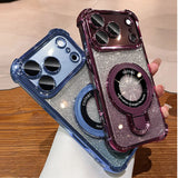 Luxury Glitter Bracket Ring Holder Case for iPhone