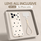 Colorful Heart Printed Strap Case For iPhone