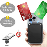 Leather Magnetic Card Holder Wallet For iPhone