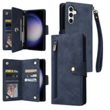 Wallet Multi-card Zipper Leather Case for Samsung
