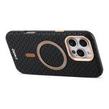 Luxury Leather Carbon Fiber Texture Case For iPhone