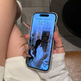 Fashion Crystal Large Window Glitter Gradient Case for iPhone