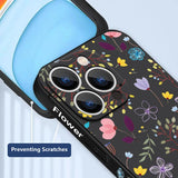 Luxury Flower Buds Lanyard Case For iPhone