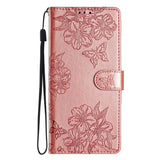 Flower Leather Wallet Card Holder Case for iPhone