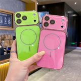 Luxury Plating Tempered Glass Case For iPhone