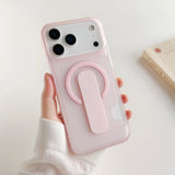 Translucent Grip Holder Card Slot Shockproof Case for iPhone