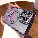 Luxury Diamond Glitter Magnetic Case For iPhone