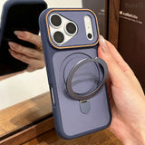 Built-in Magnetic Ring Kickstand Case For iPhone