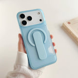 Translucent Grip Holder Card Slot Shockproof Case for iPhone