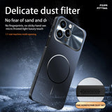 Luxury Colorful Magnetic Large Window Case For iPhone