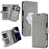 2 in 1 Cards Slot Leather Flip Wallet Case For iPhone