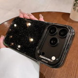 Bling Glitter Stand Holder Clear Case For iPhone