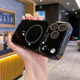 Luxury Plating Tempered Glass Case For iPhone