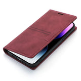 Leather Flip Wallet Magnetic Cards Holder Case for iPhone