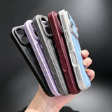 Retro Original Colors Leather Matte Case for iPhone