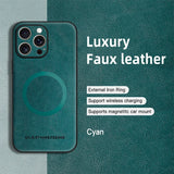 Magnetic Leather Protective Case for iPhone