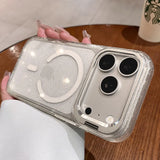 Bling Glitter Stand Holder Clear Case For iPhone