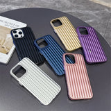 Luxury Corrugated Metallic Paint Matte Case For iPhone