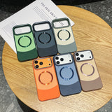 Armor Matte Magnetic Leather For Case For iPhone