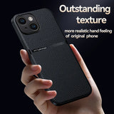 Luxury Magnetic Leather Soft Case For iPhone
