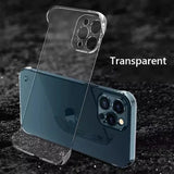 Frameless Slim Matte Hard Back Case For iPhone
