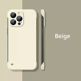 Frameless Slim Matte Hard Case For iPhone