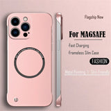Metallic Frameless Magnetic Case For iPhone