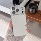 Luxury Mirror Big Windows Shockproof Case For iPhone