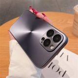 Luxury Laser Aurora CD Pattern Matte Case For iPhone