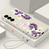 Purple Peony Flower Case For Samsung