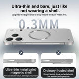 Ultra Thin PC Frameless Magnetic Metal Case For iPhone