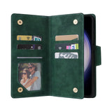 Wallet Multi-card Zipper Leather Case for Samsung