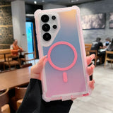 Luxury Shockproof Magnetic Changing Color Case for Samsung