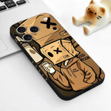 Casual Hat Liquid Silicone Soft Case For iPhone