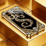 Crown Electroplated Glass Case for Samsung