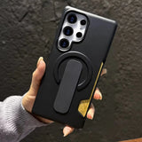 Ring Holder Card Slot Magnetic Case For Samsung
