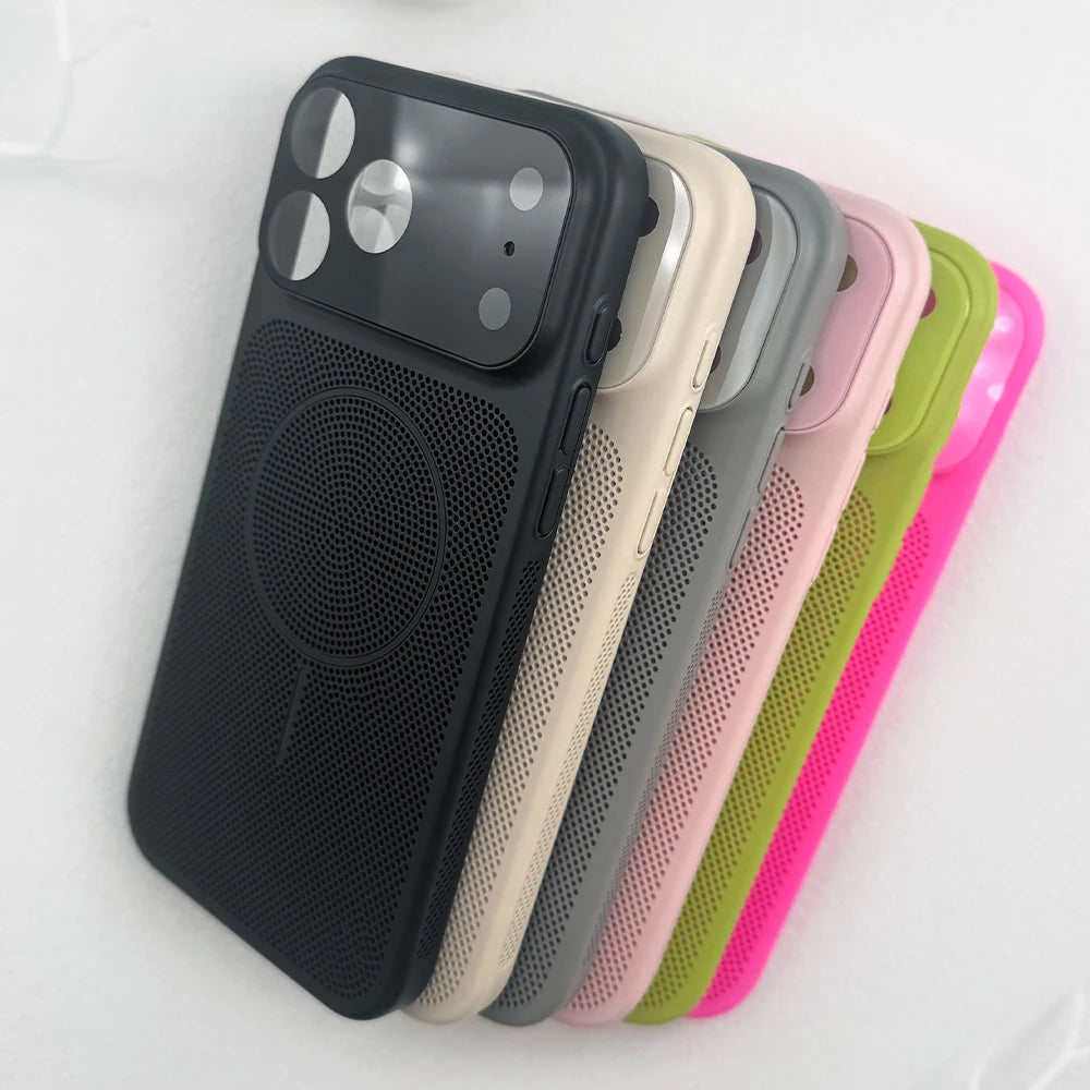 Magsafe Magnetic Ultra Thin Heat Dissipation Mesh Case For iPhone ...