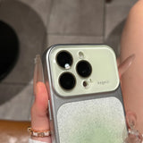 Fashion Crystal Large Window Glitter Gradient Case for iPhone