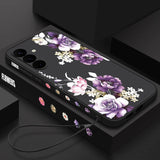 Purple Peony Flower Case For Samsung
