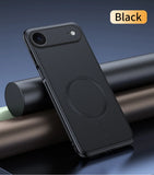 Anti-Fingerprint Magnetic Leather Shield Case For Iphone