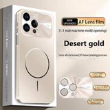 Luxury Colorful Magnetic Large Window Case For iPhone