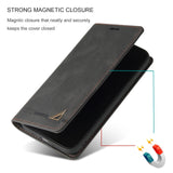 Anti-theft Flip Leather Wallet Case For Samsung